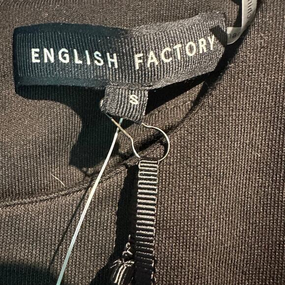 English Factory NWT Black Event Dress Sm Whimsygoth Fairy Party Dance Occassion - Picture 3 of 11